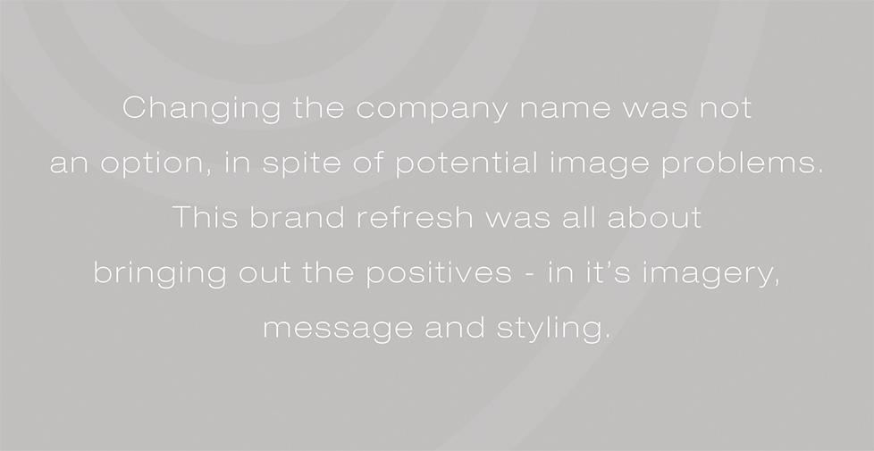 Medusa brand identity, brand strategy, logo design. Changing the company name was not an option, in spite of potential image problems. This brand refresh was all about bringing out the positives - in itâ€™s imagery, message and styling.