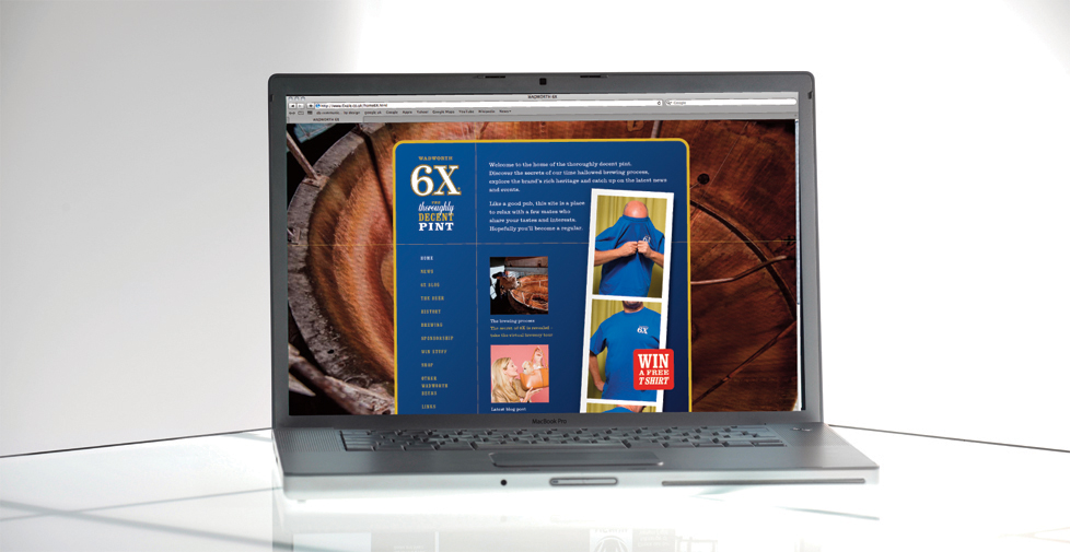 Wadworth 6X brand strategy, web design, advertising and design