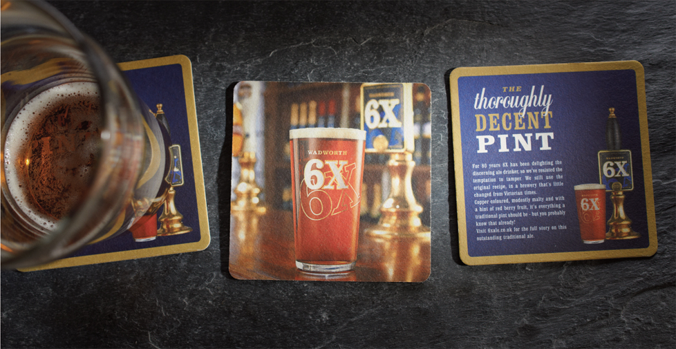 Wadworth 6X brand strategy, advertising and design